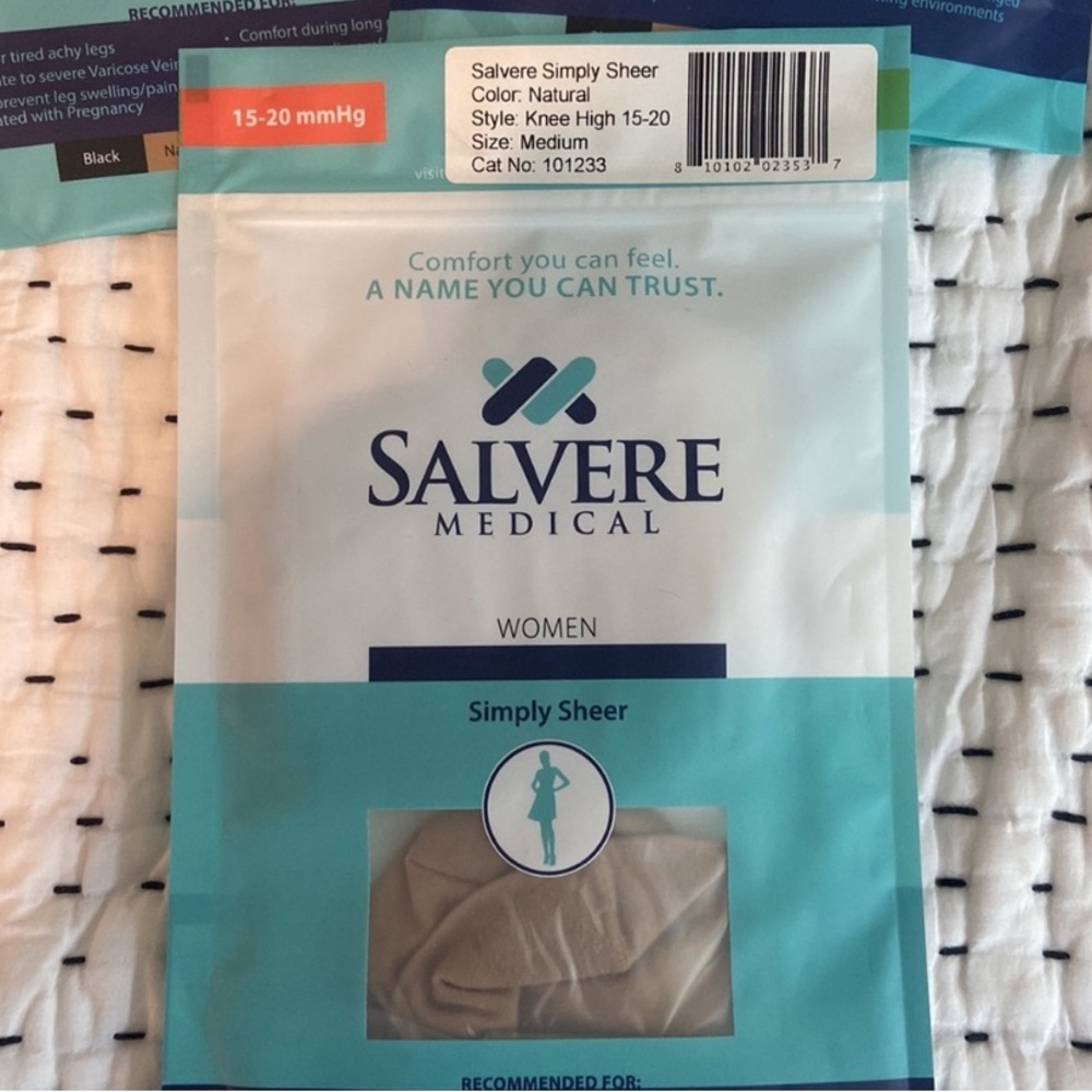 SALVERE knee-high compression pantyhose